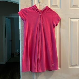 OP Pink zip up/ hooded beach cover up 10/12